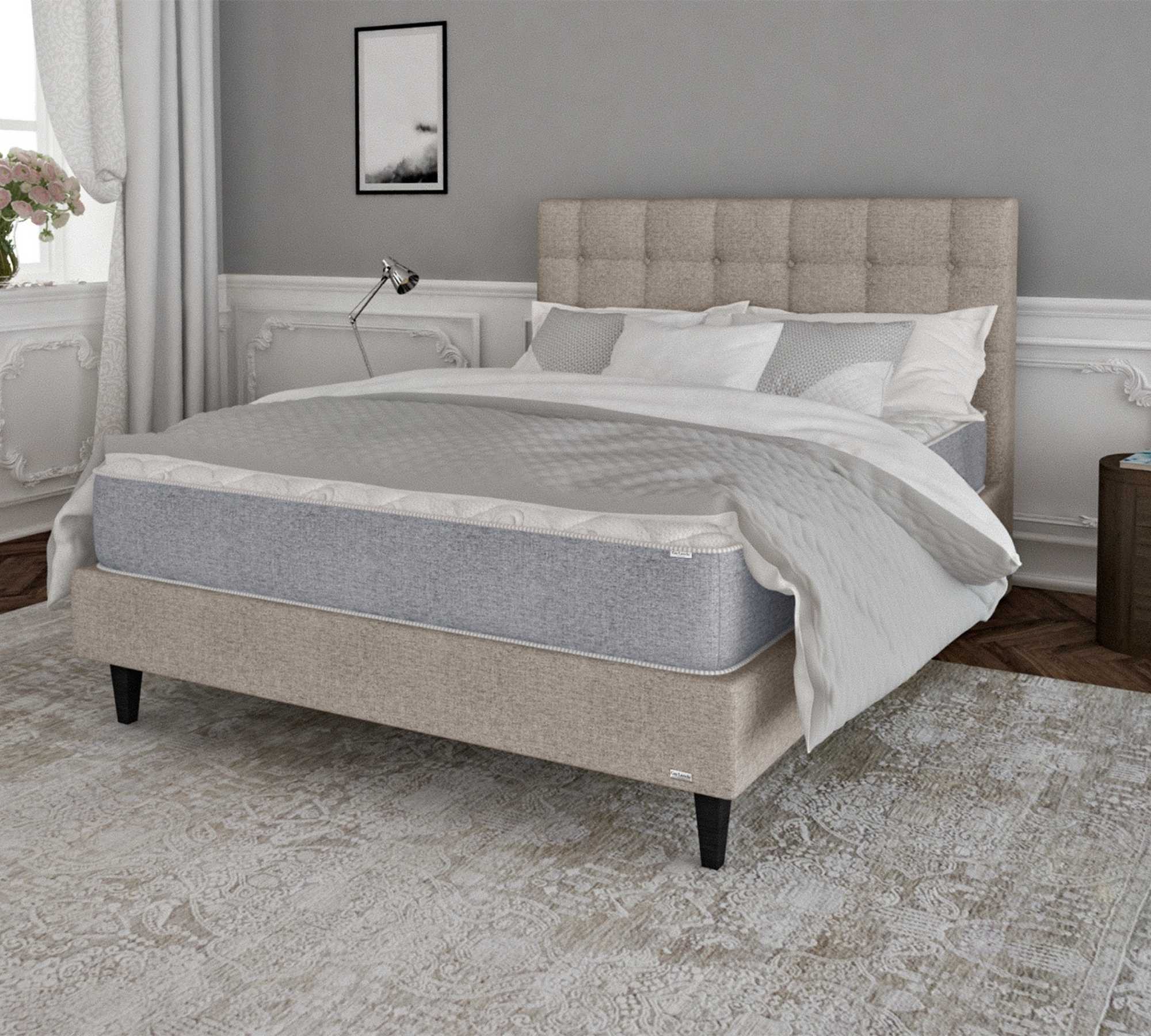 Bettkopfteil Kiefernholz Hypoallergene Fasern 140cm 4