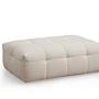Modern Footstool Beige 0