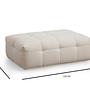 Modern Footstool Beige 1