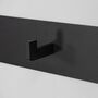 Garderobenleiste Metall Schwarz 50 cm 2