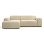 2-Sitzer Karen Récamiere Links Cord Samt Creme 3