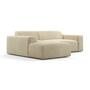 2-Sitzer Karen Récamiere Links Cord Samt Creme 4