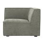 1-seater corner module right Planet Grey Green 0