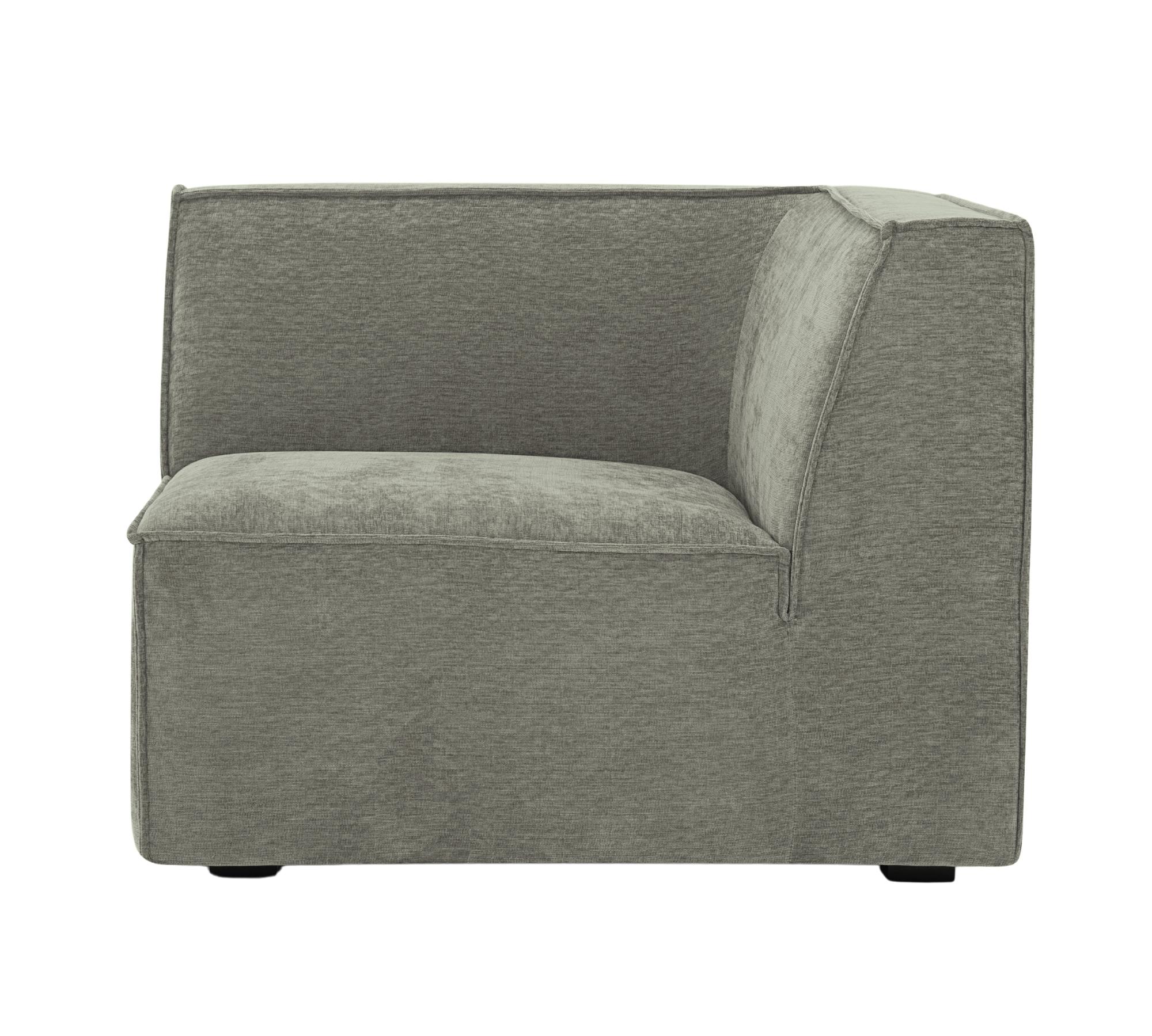 1-seater corner module right Planet Grey Green 0