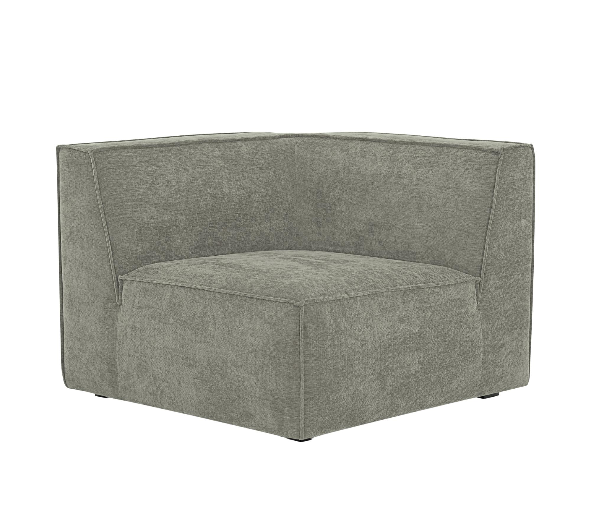 1-seater corner module right Planet Grey Green 1