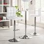 Bar stool Fitzgerald faux leather white chrome 2