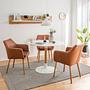 Armchair NICHOLAS XXL Faux Leather Aken Cognac 4