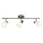 Kensington Ceiling Spotlight Glass Iron 3-Light Silver 1