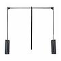 Adjustable clothes lift SKØP 90 Silver Metal Plastic 1