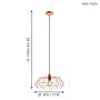 Ceiling light Carlton IV Copper 4