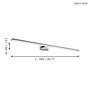 LED mirror light Pandella Steel 1-light 2