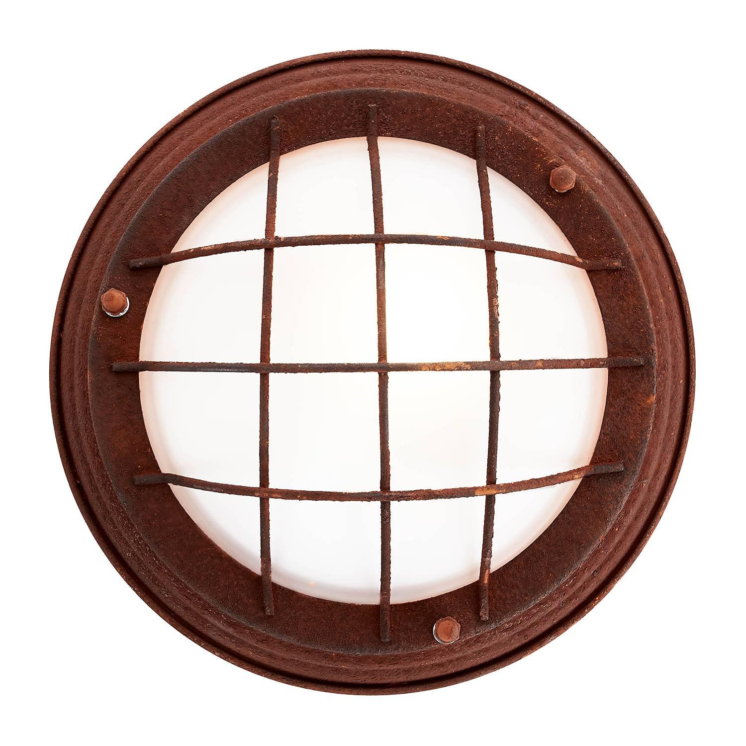 Wall lamp Typhoon I, Glass/Iron, Rust brown 2