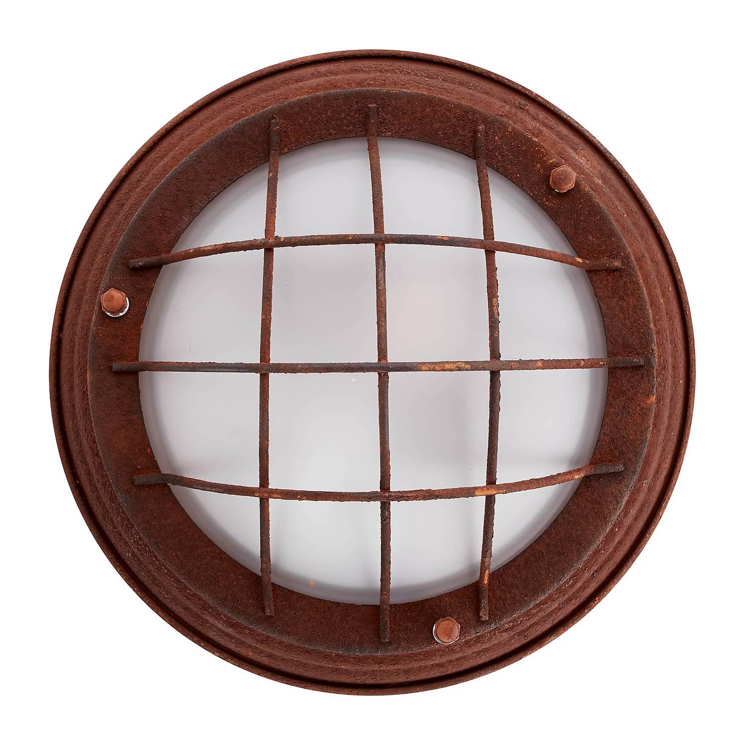 Wall lamp Typhoon I, Glass/Iron, Rust brown 3