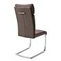 2x Freischwinger Sarena Stainless Steel Silver Antique Brown 3