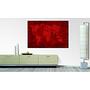 Bild Weltkarte Nr18 Rot Mischgewebe Kiefer 120 x 80 x 2 cm 2