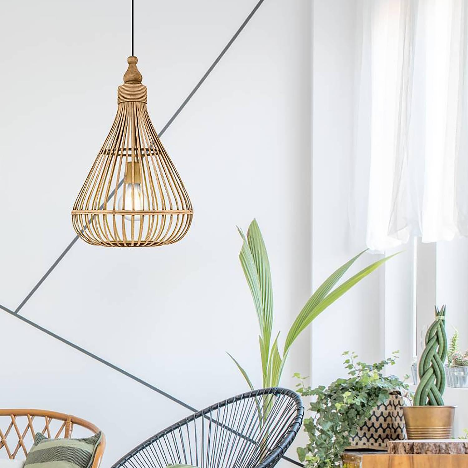 Pendant lamp Amsfield II Solid wood bamboo 3