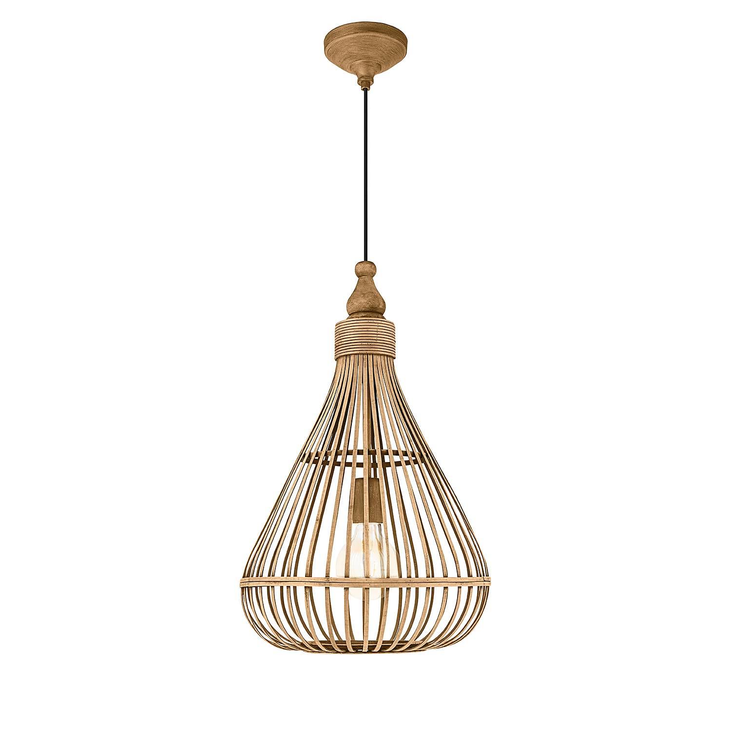 Pendant lamp Amsfield II Solid wood bamboo 4
