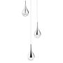 LED pendant lamp Frizzante Glass Steel Number of flames: 3 3