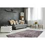 Diamond high-pile rug synthetic fiber light anthracite 80x150cm 2