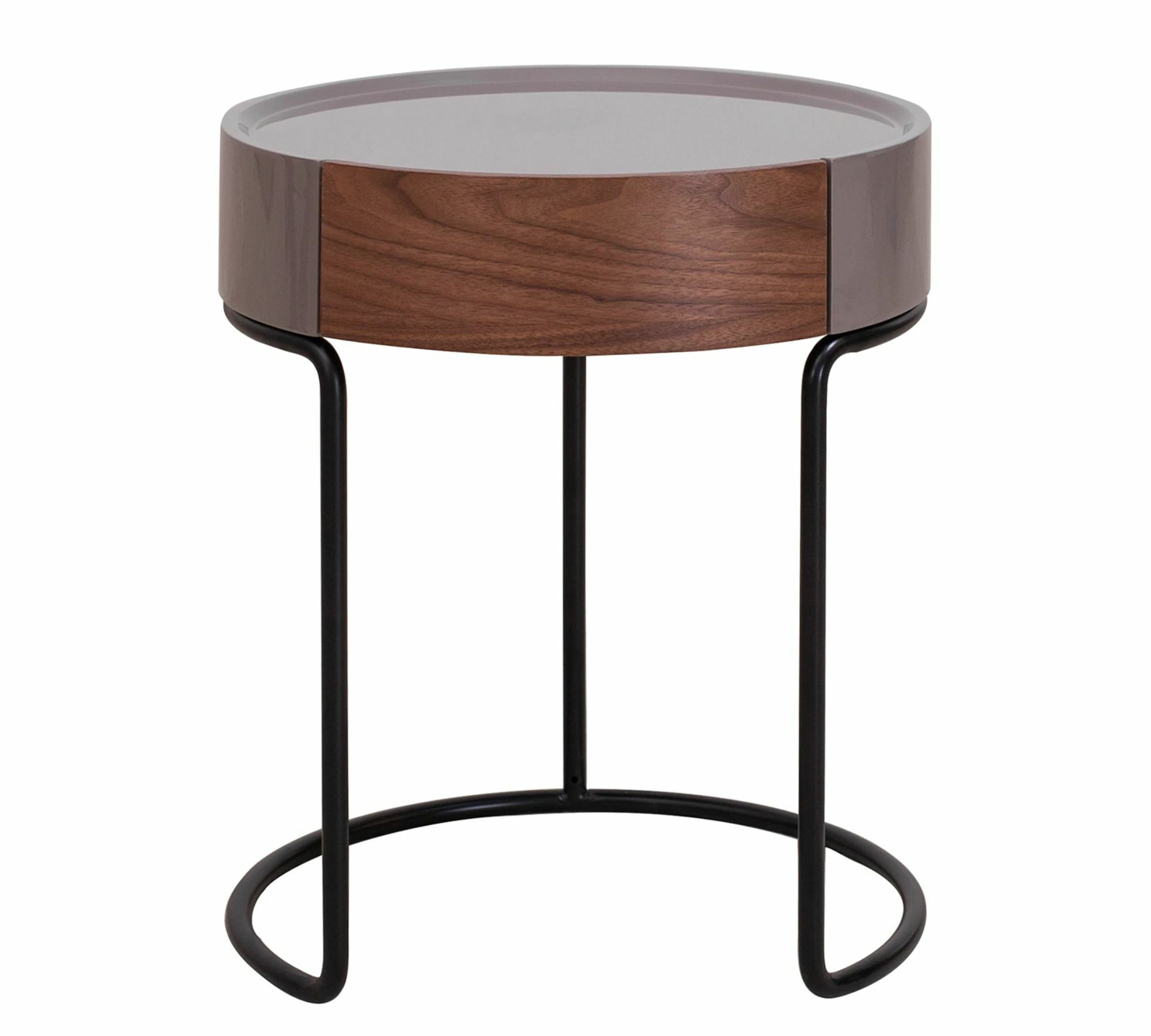 Side table Don Wood material / Metal Brown / Black 3