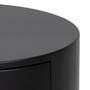 Nightstand Wood Metal Matte Black 4
