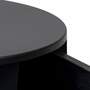 Nightstand Wood Metal Matte Black 5