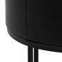 Nightstand Wood Metal Matte Black 6