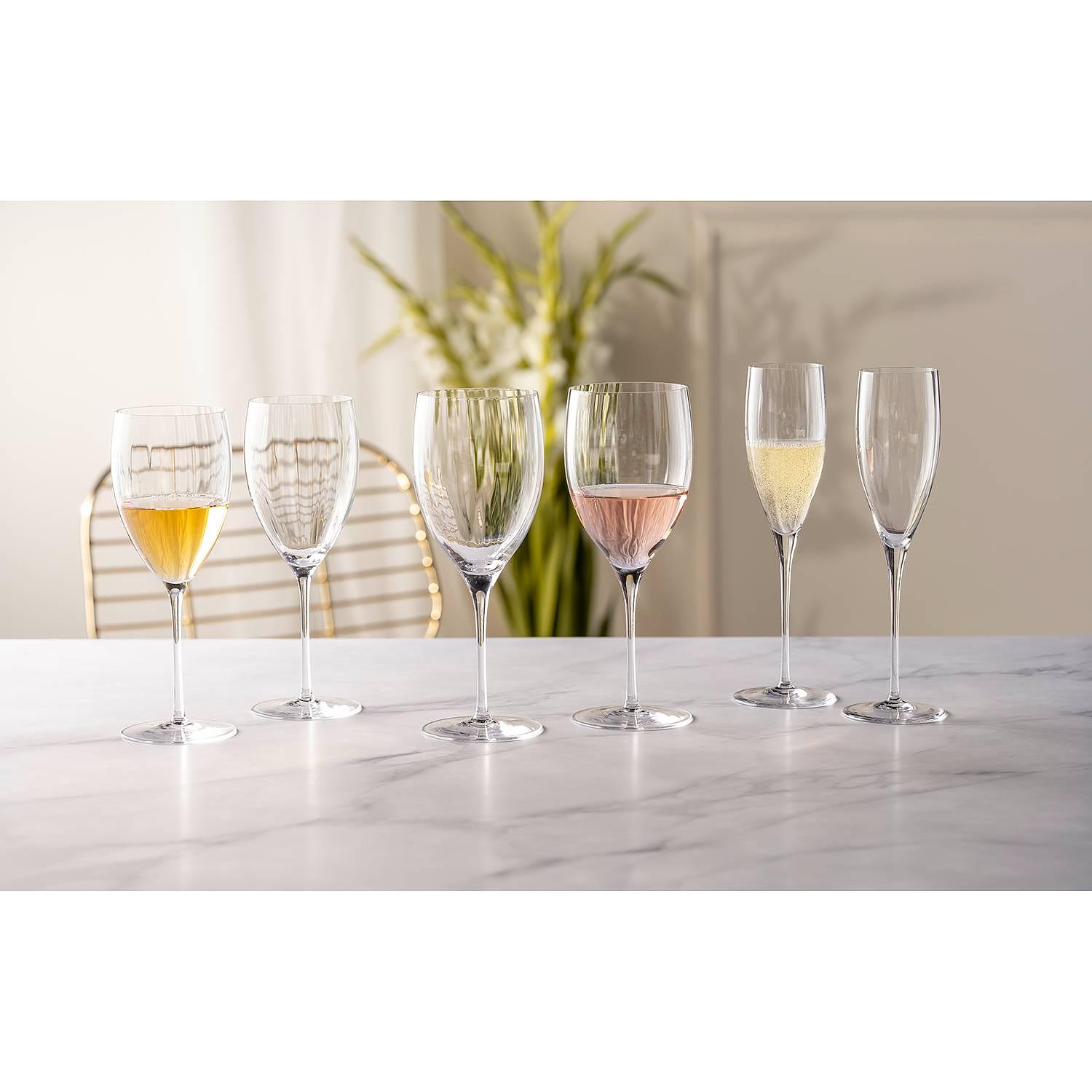 6x Champagne glass Poesia (crystal glass translucent 3