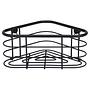 Corner shelf Trestina Stainless steel Black 2