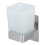 Toothbrush holder Genova Stainless steel Glass Matte Silver 1