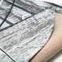 Short pile rug Keitum 010 II Cotton Grey 100x100 1