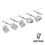 5-flame LED ceiling light Cone I Aluminum 3