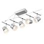 5-flame LED ceiling light Cone I Aluminum 4