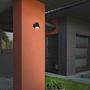 Naples LED outdoor wall light clear glass aluminum 1-light 3
