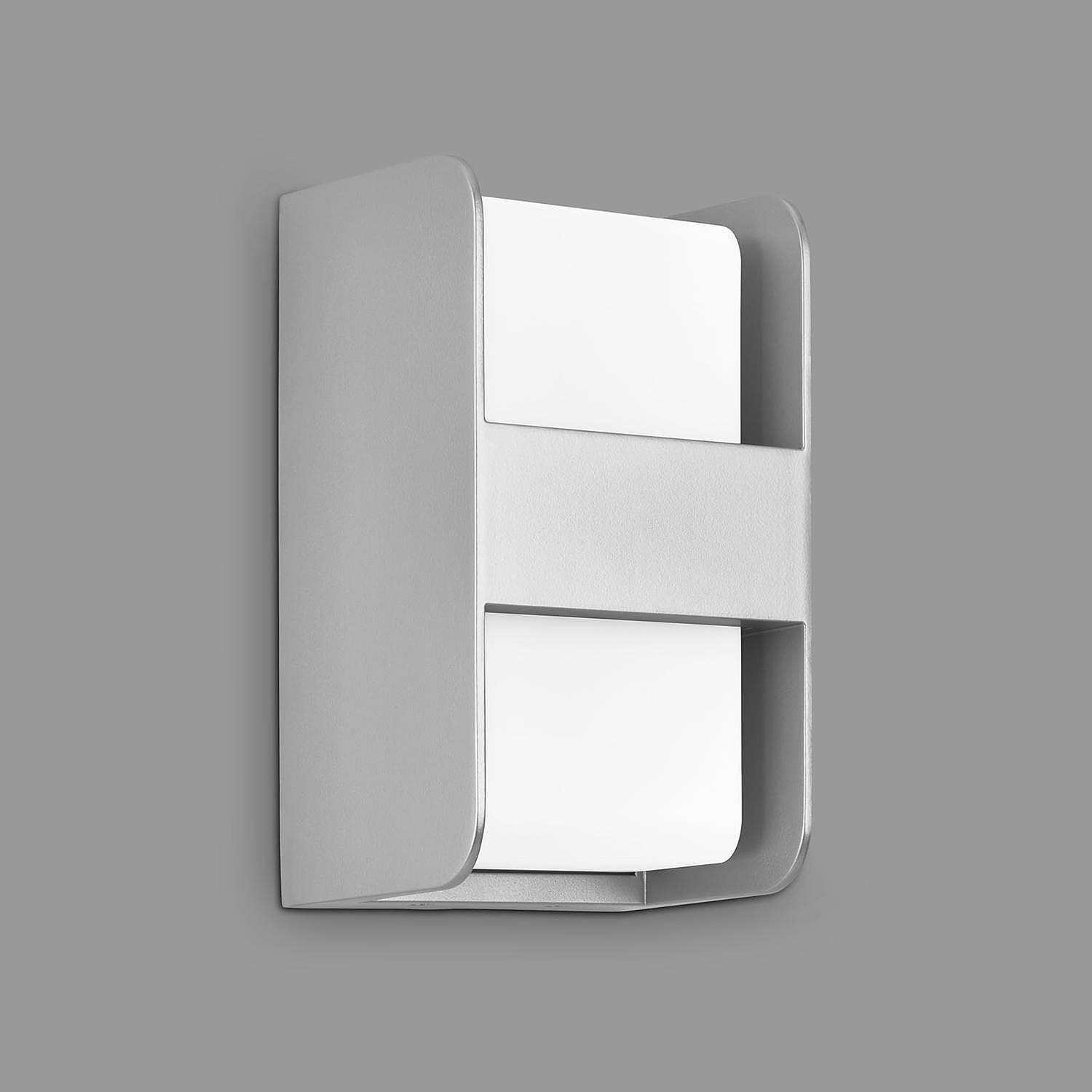 Boxi Exterior Wall Light Silver 2