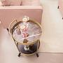 Serving trolley GLENDING Ceramic Steel Marble Brown Gold 4