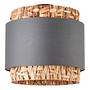 Waterlilly Ceiling light Linen Plant leaf 2-bulb 1