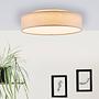 LED-Deckenleuchte Baska Mischgewebe Eisen Braun 3