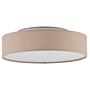 LED-Deckenleuchte Baska Mischgewebe Eisen Braun 4