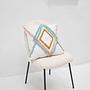 Colour Rhombus Pillowcase Linen Polyester 45 x 45 cm 2