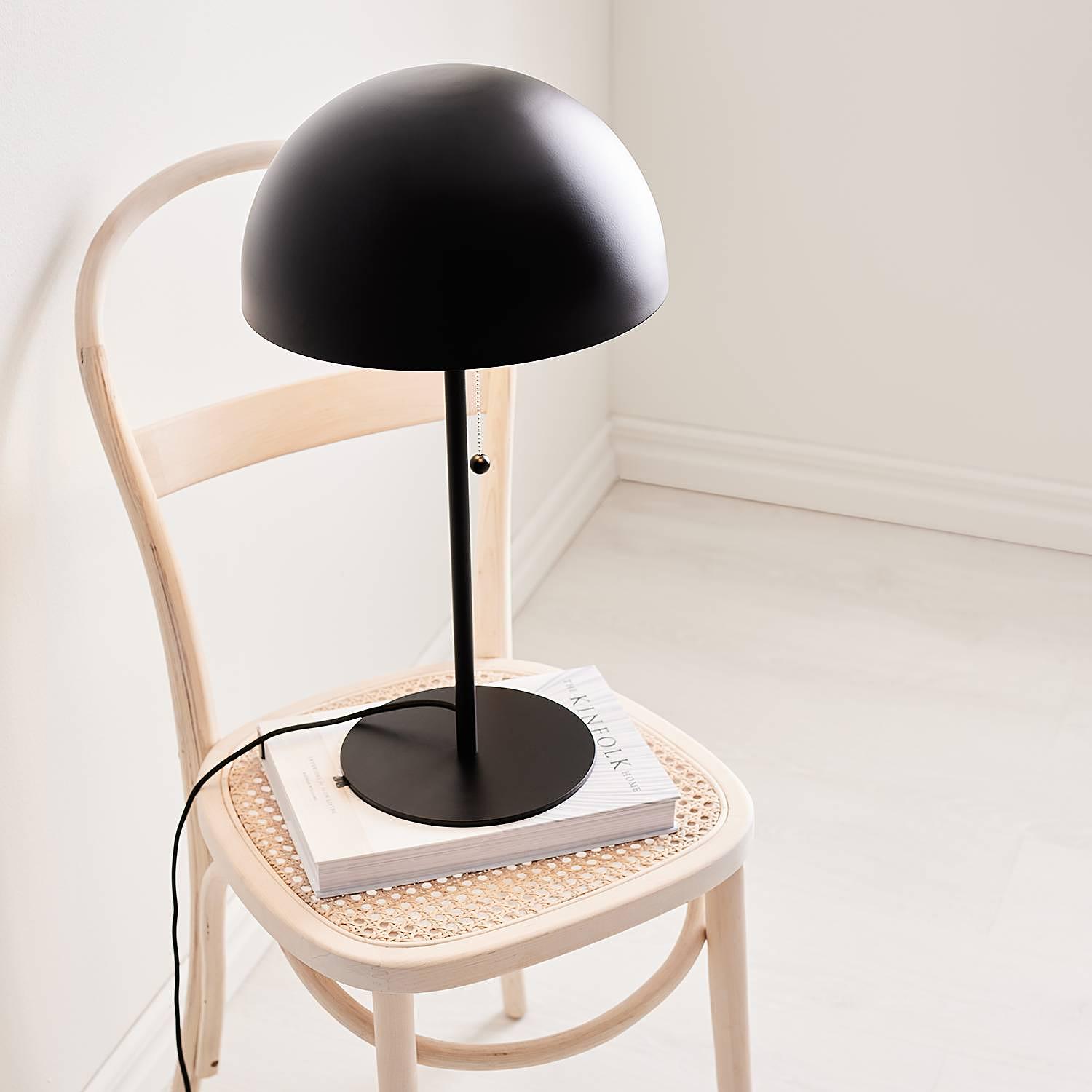 2-burner Table lamp Dome Iron Black 2