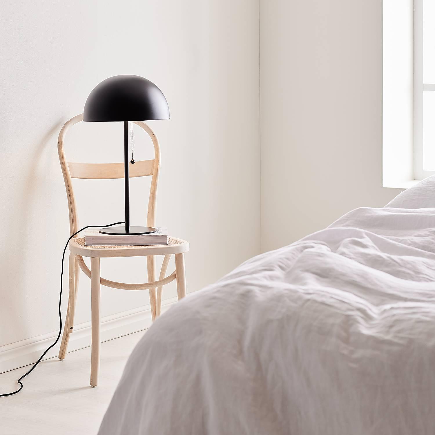 2-burner Table lamp Dome Iron Black 3