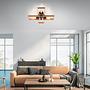 Ceiling Lamp Franky Iron Solid Acacia 2