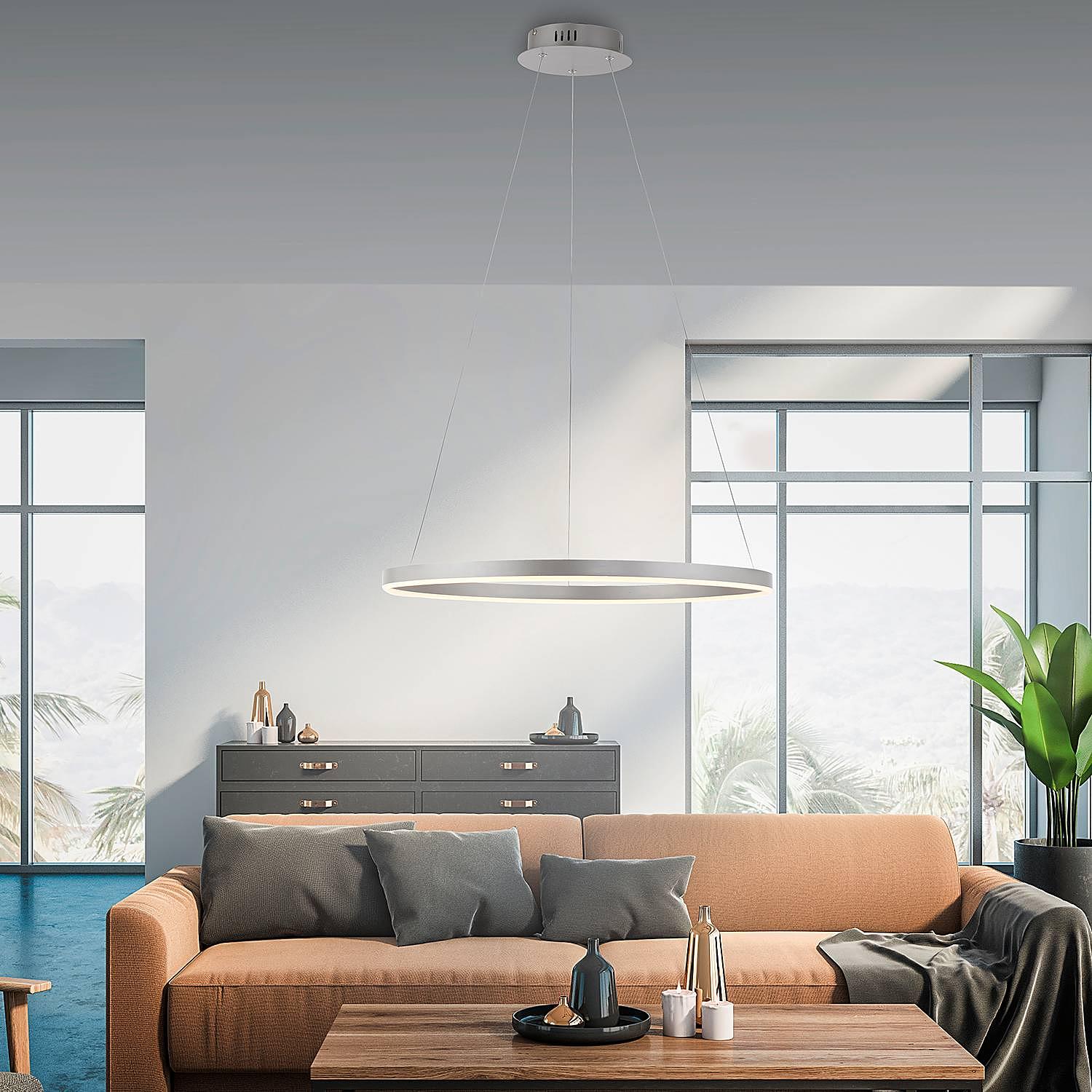 LED pendant luminaire Ritus Type B Aluminum Silver 2