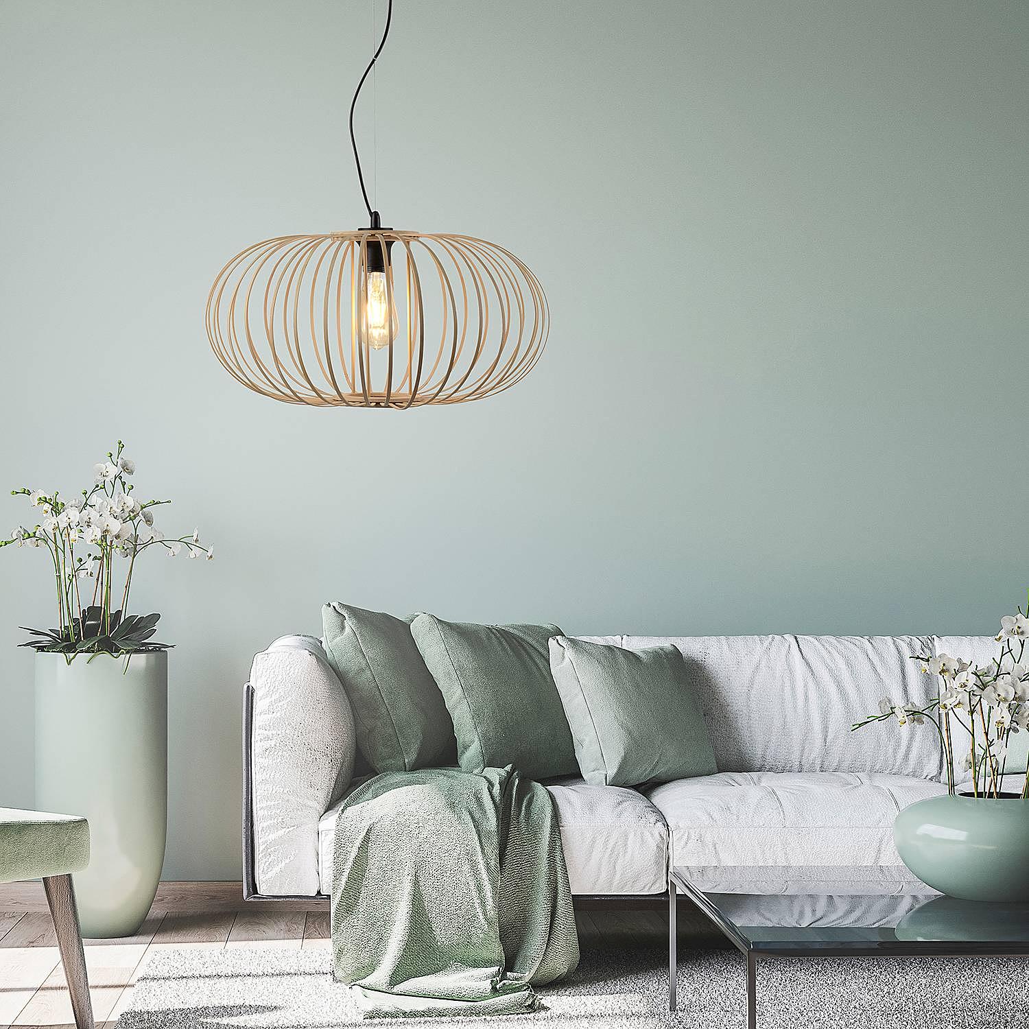 Racoon Pendant Lamp Bamboo Iron 1-light 2