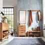 Garderobenleiste Verwood Wildeiche Massiv Metall 2