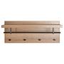 Wall coat rack Dunnet 75 cm Oak Decor Black 1