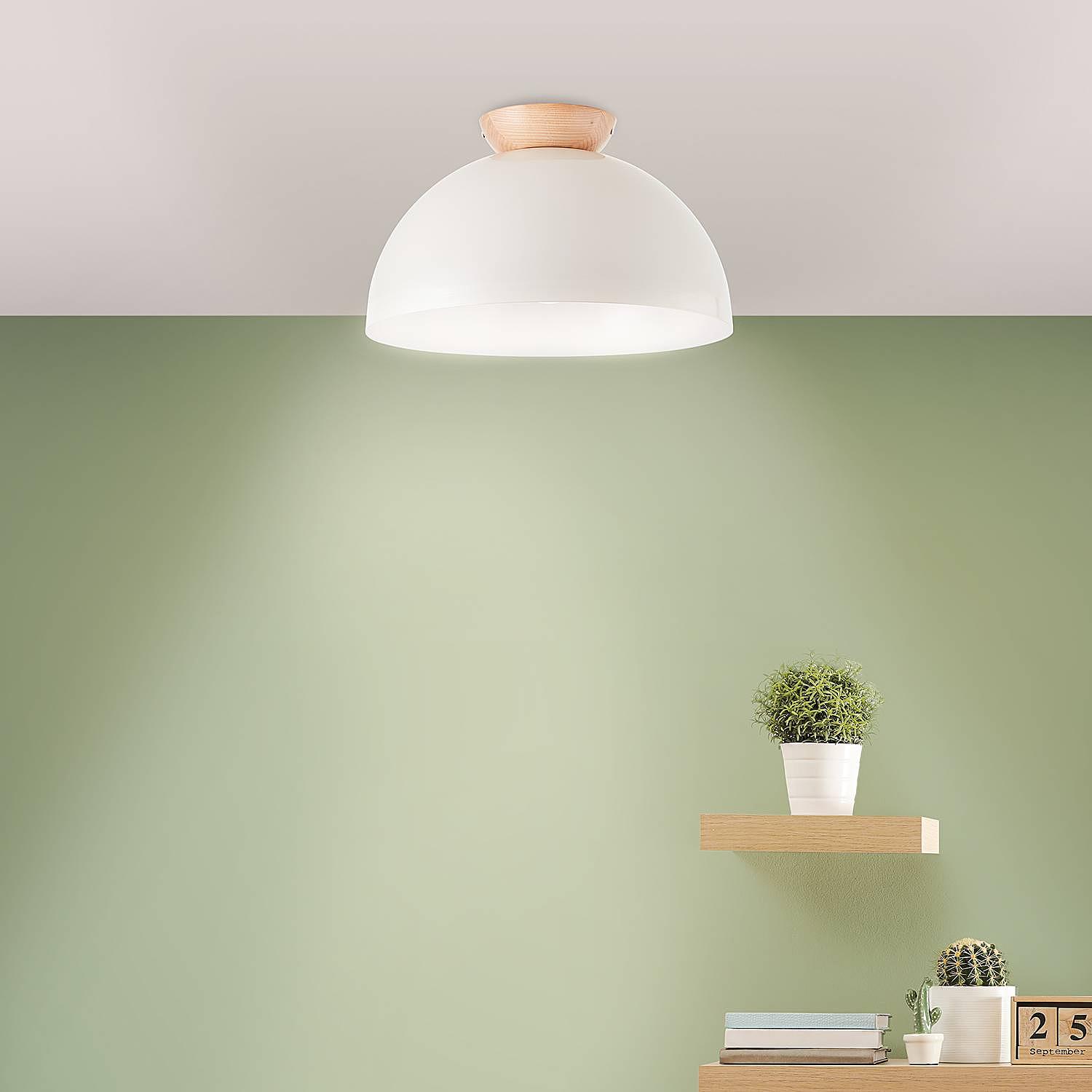 Ceiling light Nalam iron oak 3