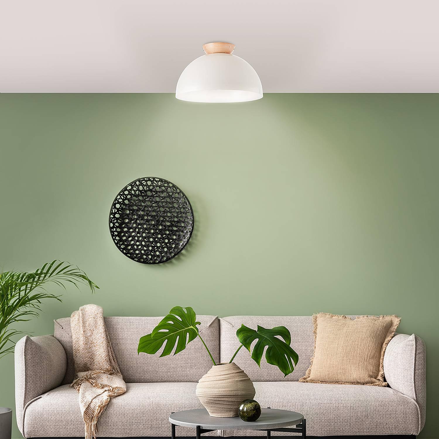 Ceiling light Nalam iron oak 2