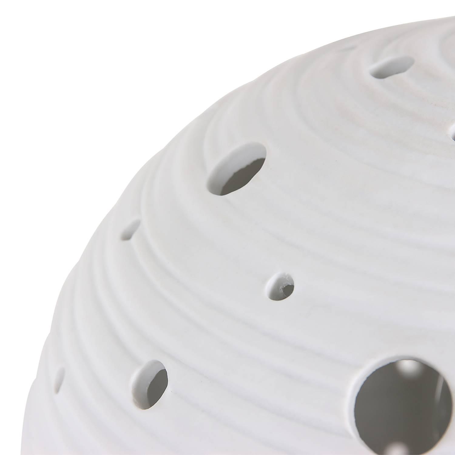 Jazz Moon Table Lamp Porcelain Cotton White 3